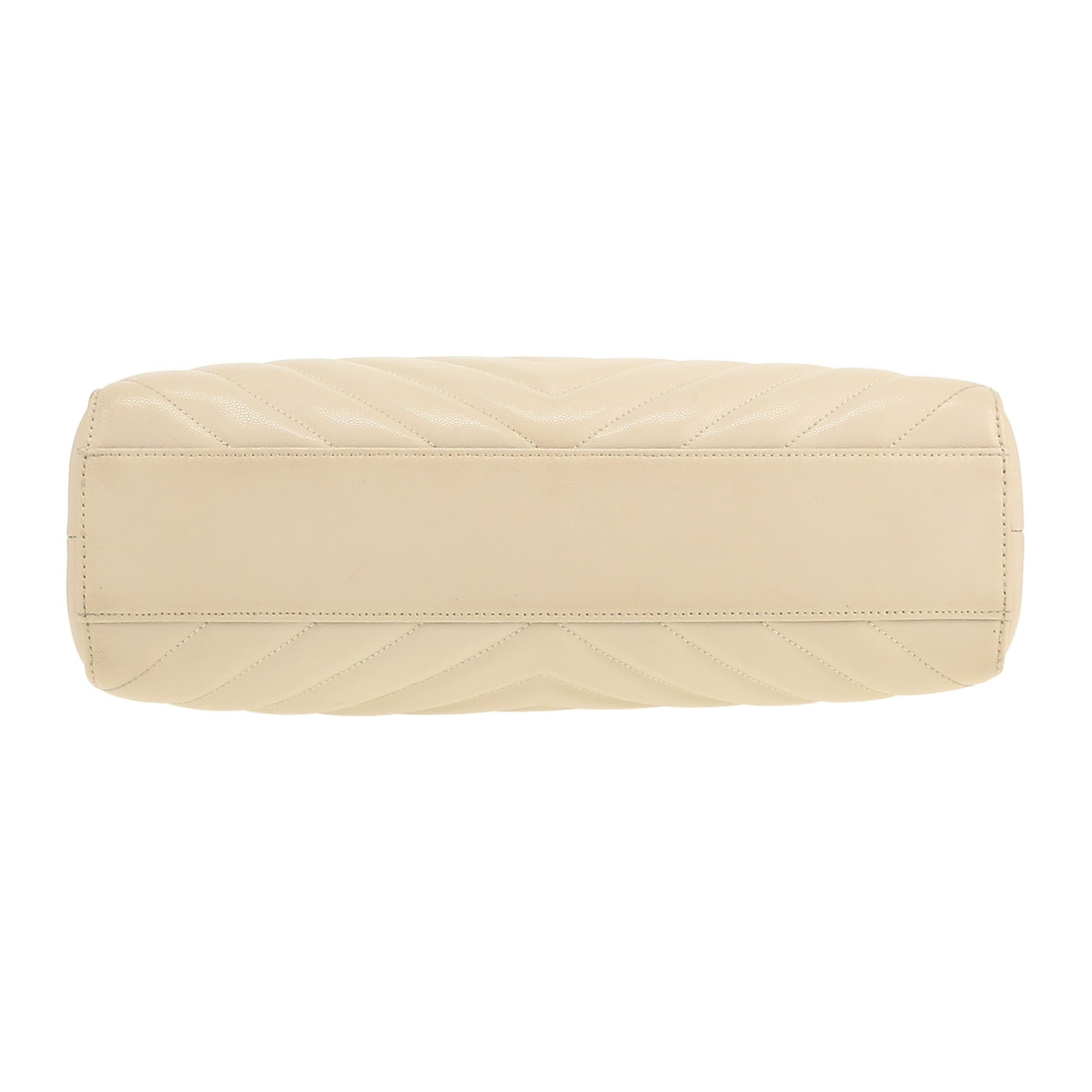 Saint Laurent   handbag  in beige grained leather - Detail D1