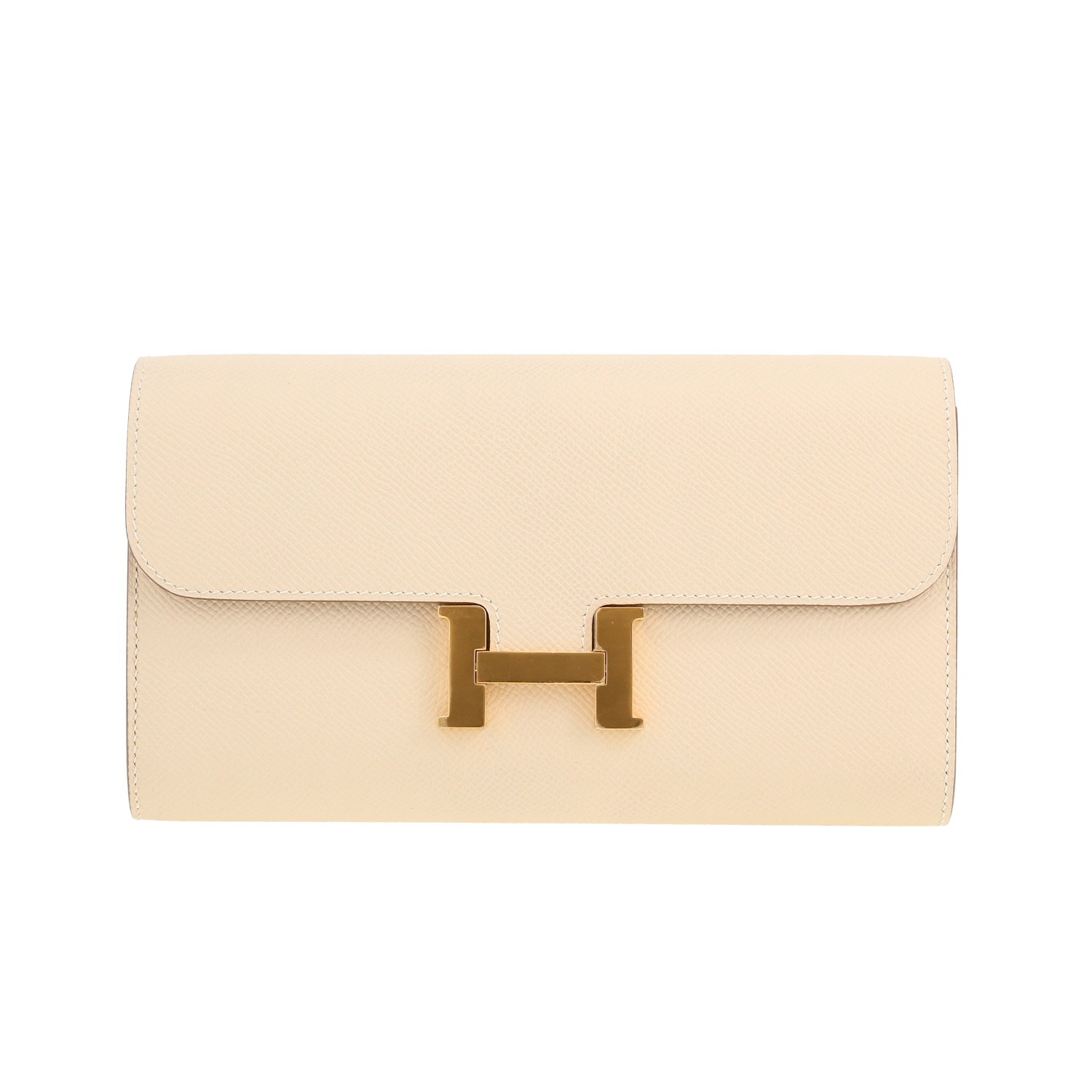 Hermès  Constance Long To Go shoulder bag  in Craie epsom leather - Detail D4