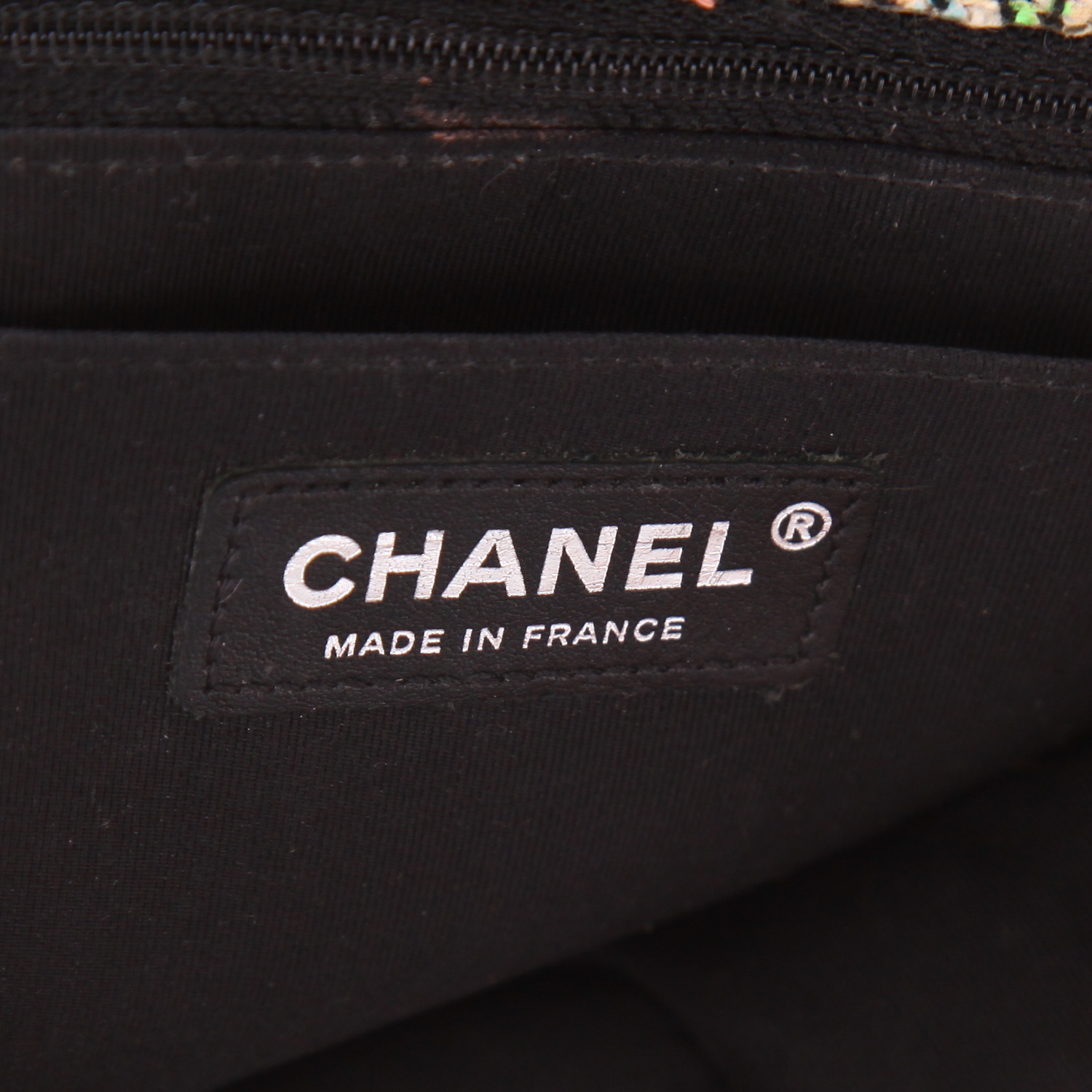 Sac à main Chanel  Timeless en tweed multicolore - Detail D2
