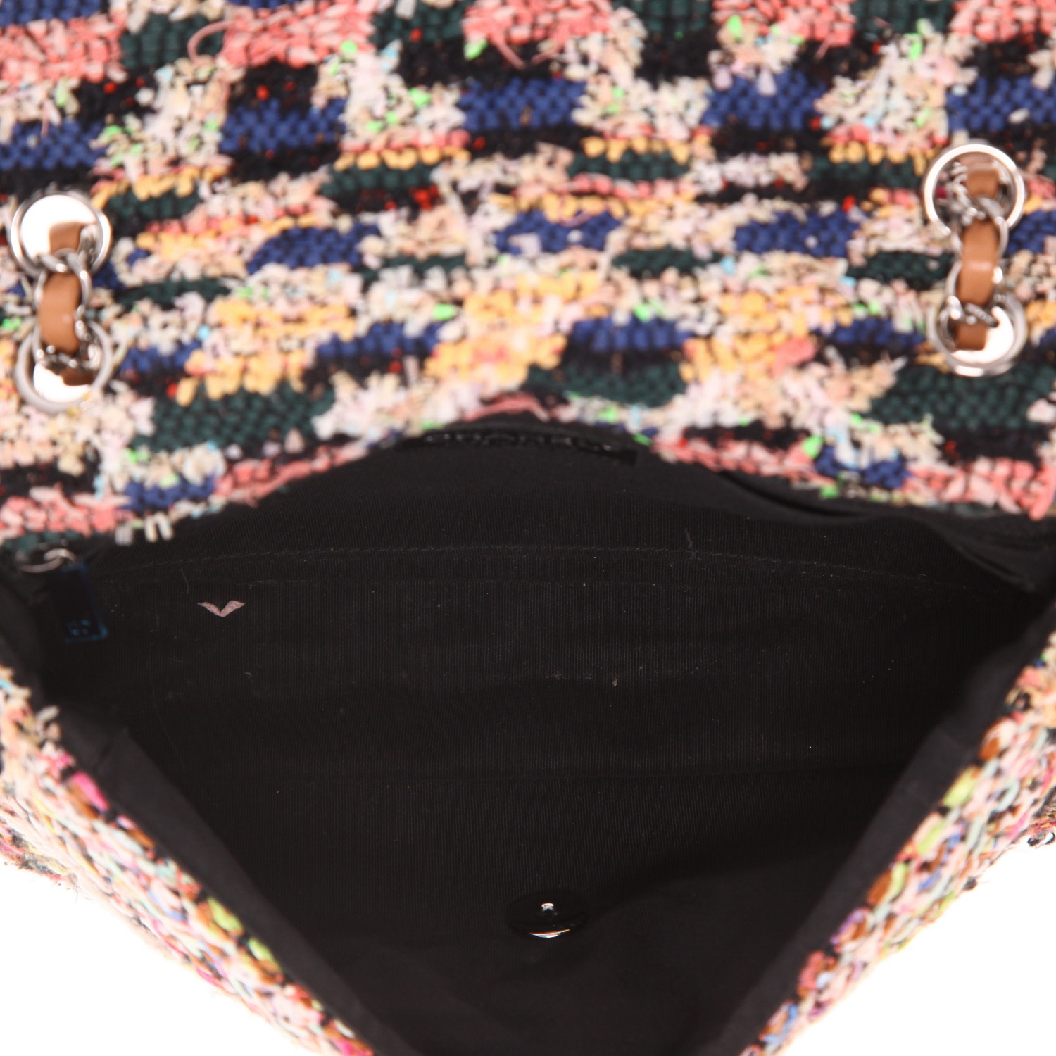 Chanel  Timeless handbag  in multicolor tweed - Detail D3