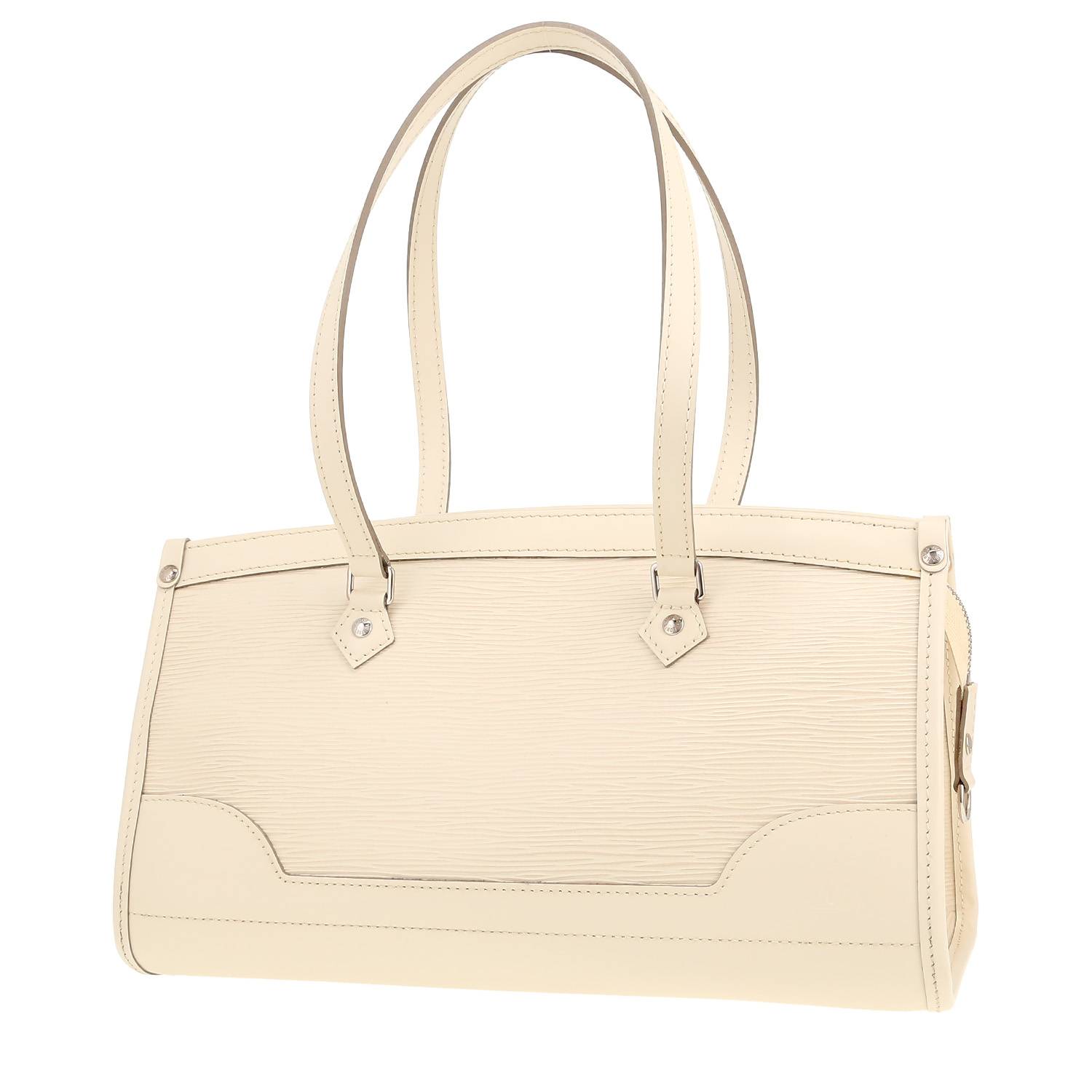 Sac Louis Vuitton Madeleine Cuir Épi Blanc-Cassé Occasion Sac Louis Vuitton Madeleine Cuir Épi Blanc-Cassé Occasion