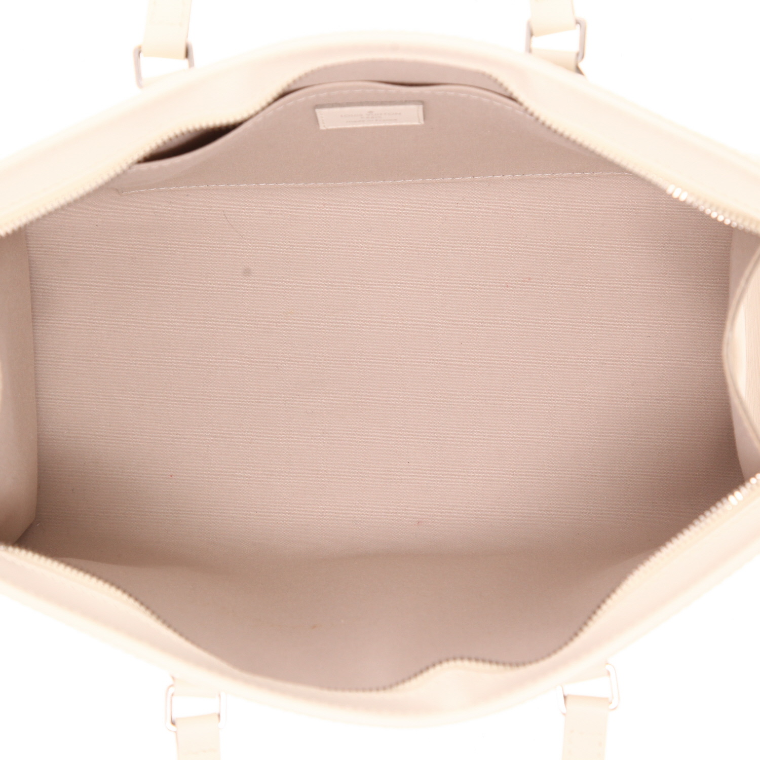 Borsa Louis Vuitton  Madeleine in pelle Epi bianco sporco - Detail D3