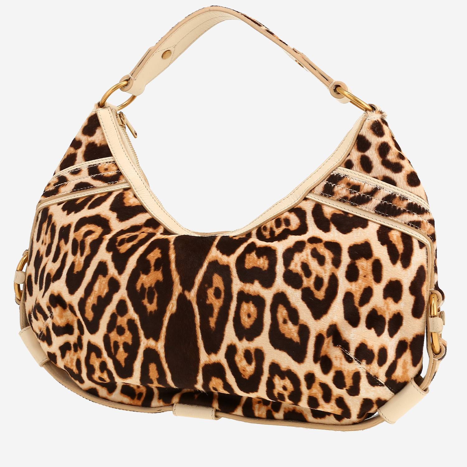 Saint Laurent  Mombasa handbag  in beige and brown foal