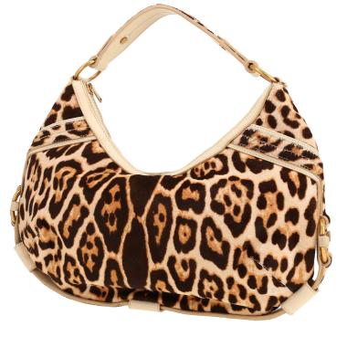 Saint Laurent  Mombasa handbag  in beige and brown foal