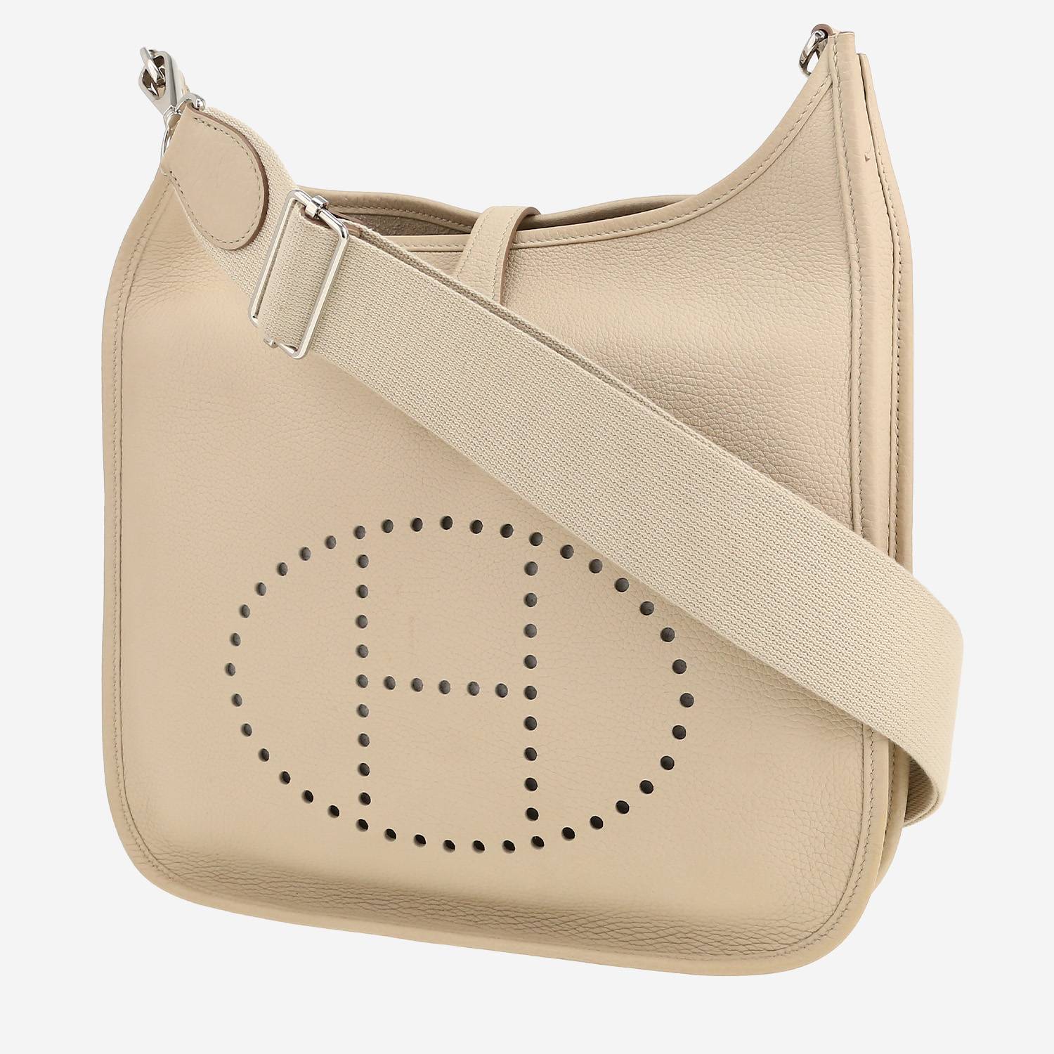 Hermès  Evelyne III shoulder bag  in Gris-Béton togo leather