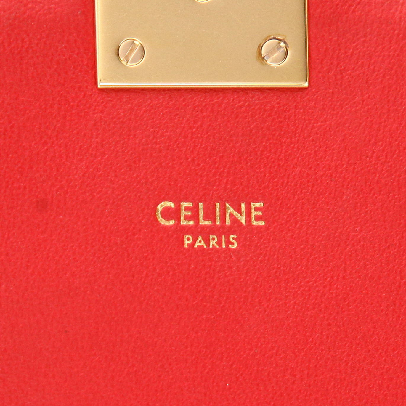 Borsa da spalla o a mano Celine  C bag in pelle trapuntata rossa - Detail D2