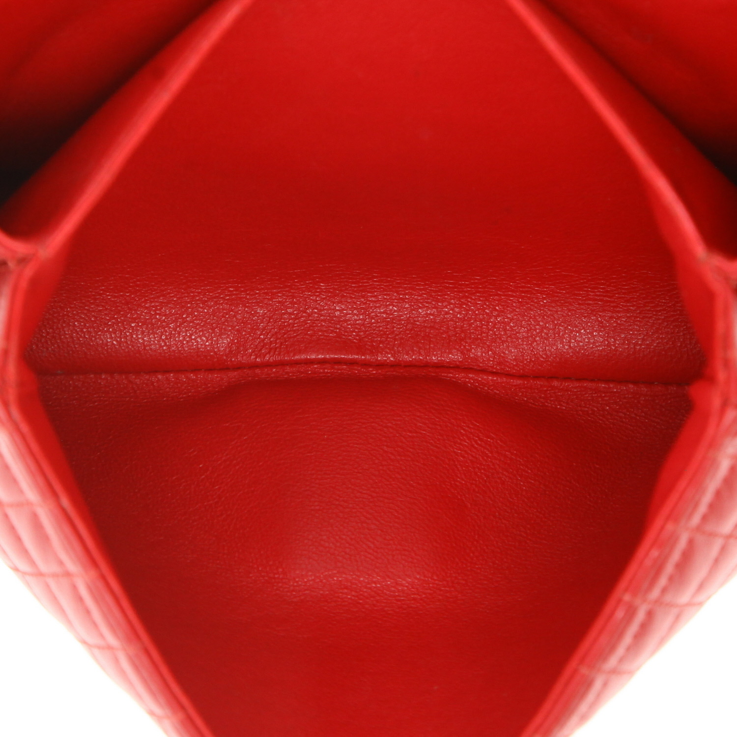 Bolso para llevar al hombro o en la mano Celine  C bag en cuero acolchado rojo - Detail D3