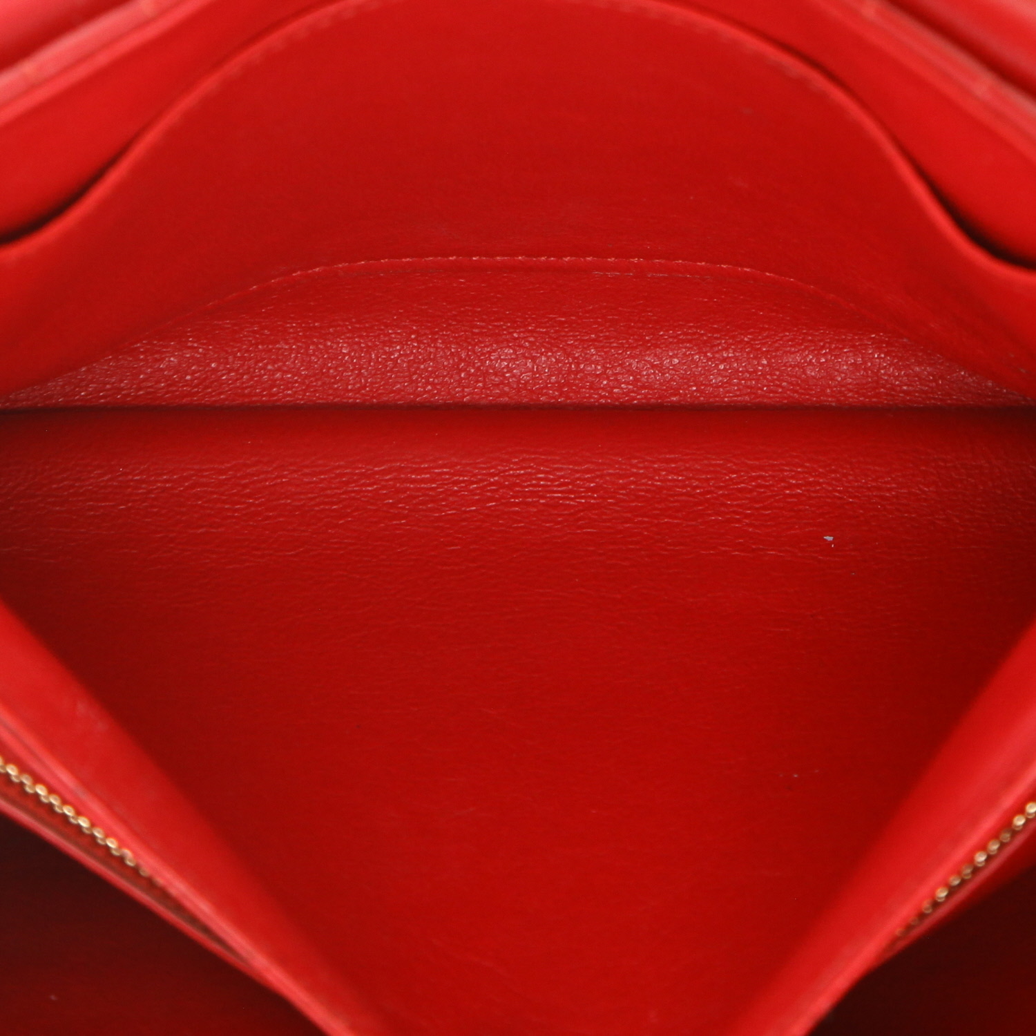 Celine  C bag bag worn on the shoulder or carried in the hand  in red quilted leather - Detail D5