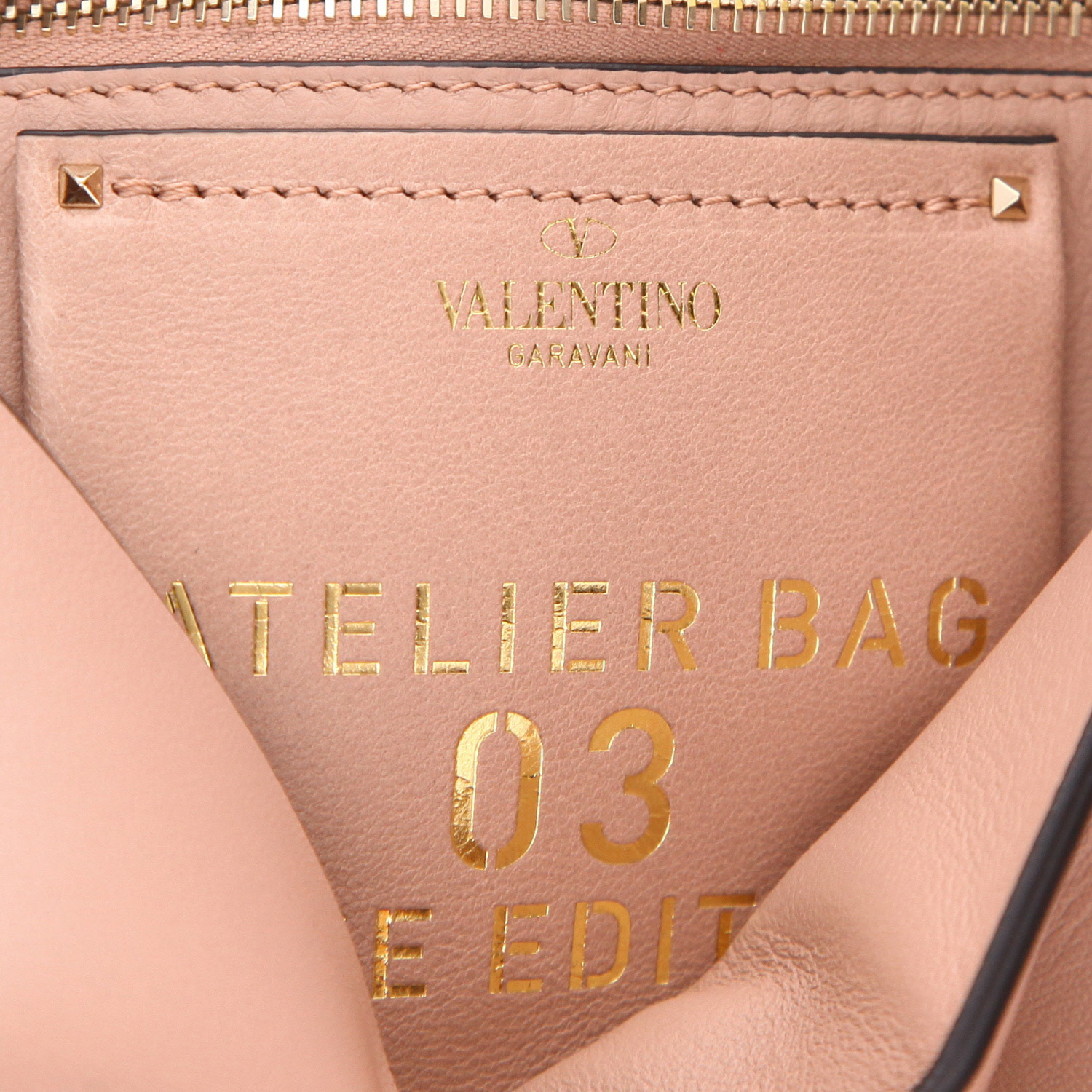 Borsa a tracolla Valentino Garavani  Rose Edition in pelle rosa polvere - Detail D2