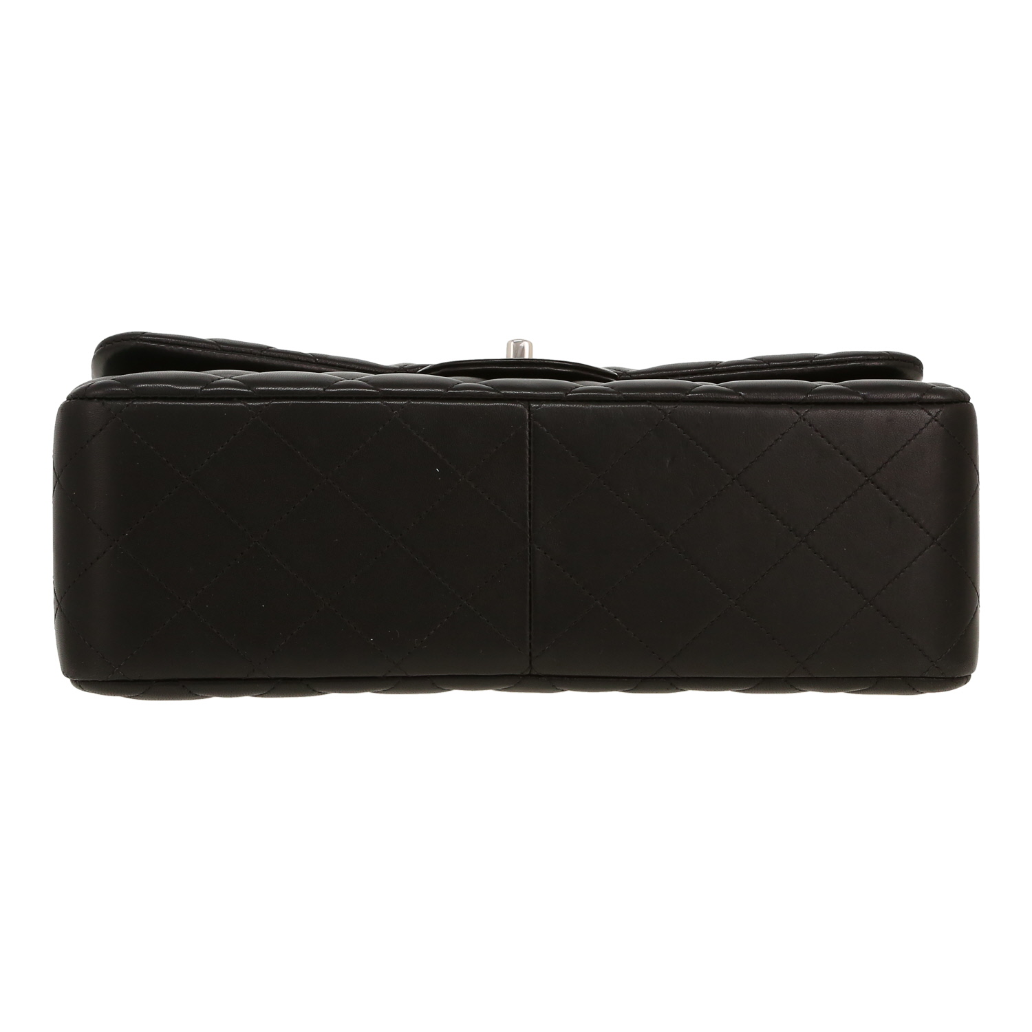 Sac bandoulière Chanel  Timeless Jumbo en cuir matelassé noir - Detail D1