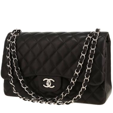 Borsa a tracolla Chanel  Timeless Jumbo in pelle trapuntata nera