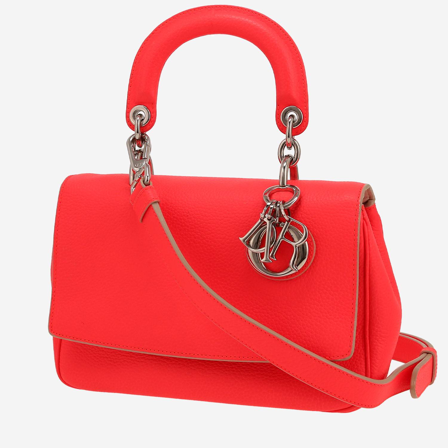 Dior  Be Dior shoulder bag  in pink grained leather