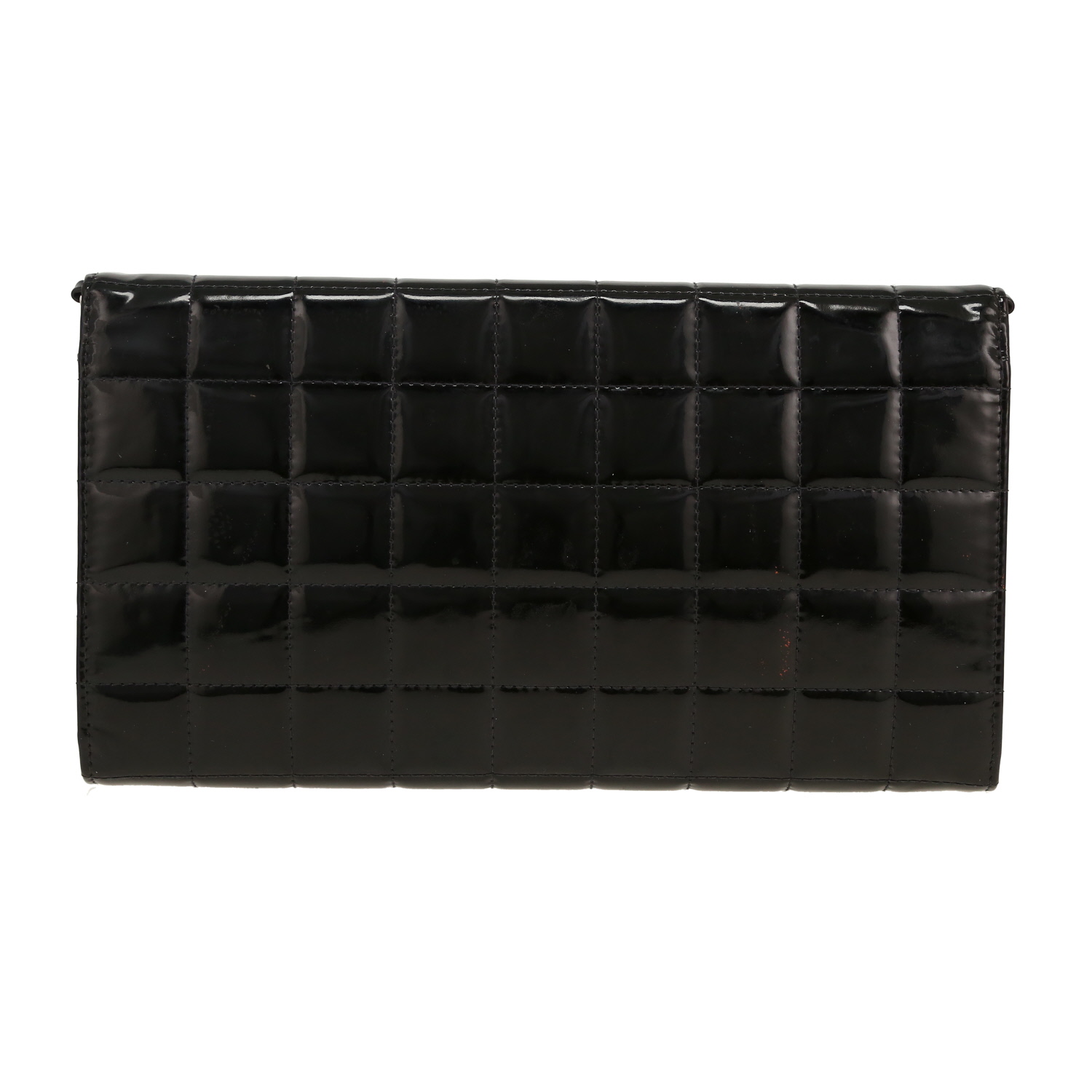 Chanel   handbag  in black patent leather - Detail D7