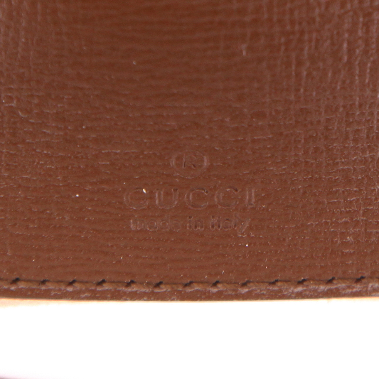 Gucci  Jackie mini  shoulder bag  in beige "sûpreme GG" canvas  and brown leather - Detail D2