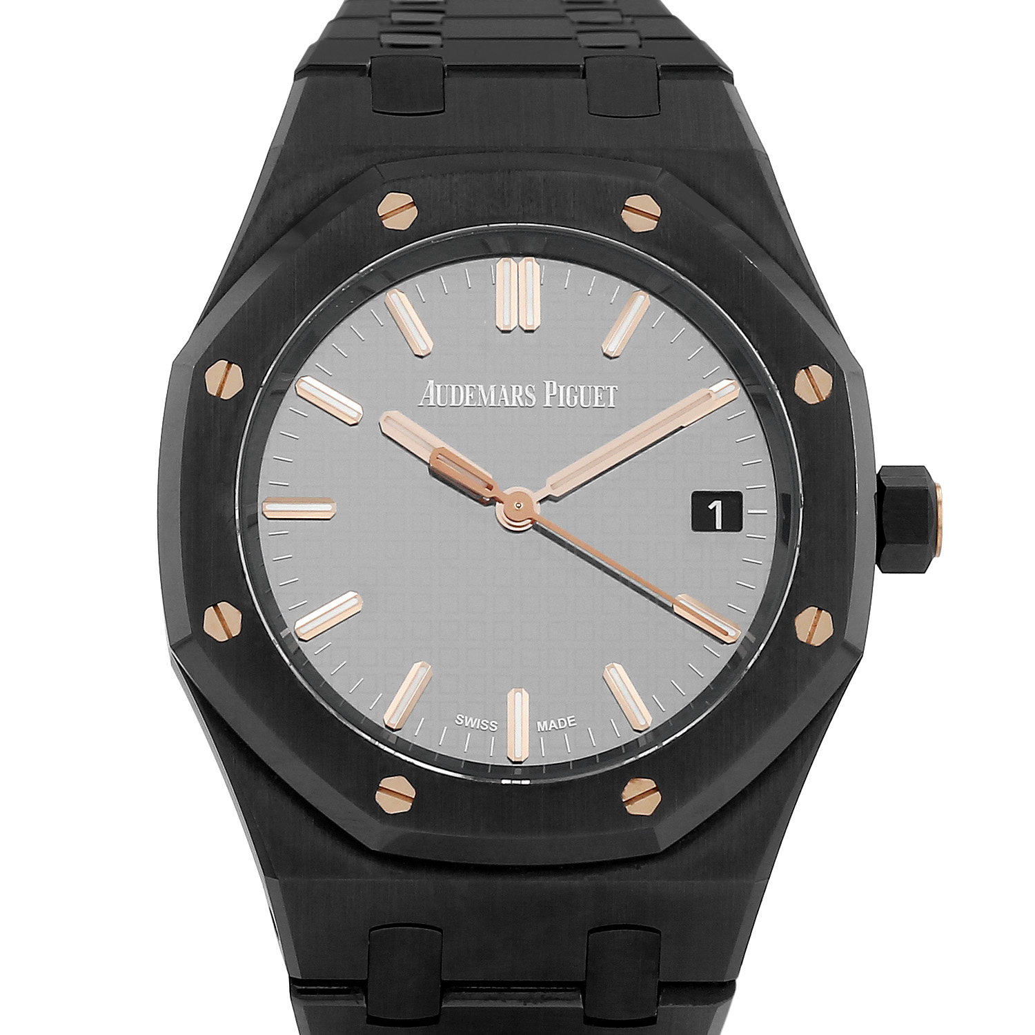 Audemars Piguet Royal Oak Ref: Audemars Piguet - 77350CE.OO.1266CE.03.A - Carolina Bucci Limited Edition - in ceramic and titanium  Circa 2023 - Detail D4