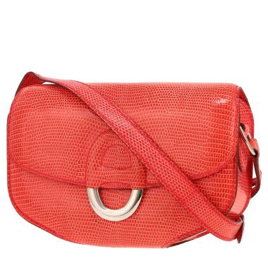 Hermès  Cherche Midi handbag  in orange lizzard