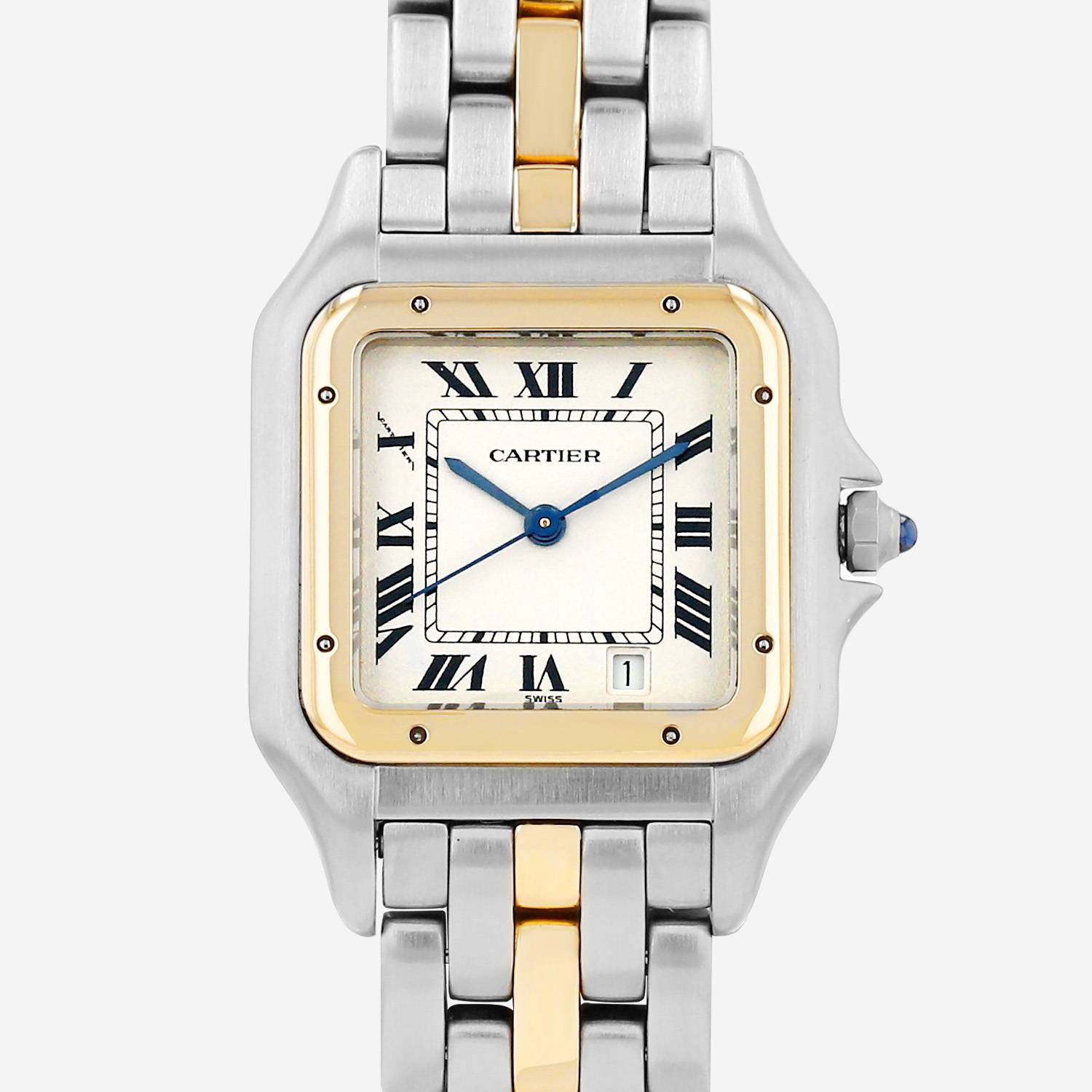 Cartier Panthère  medium model  in gold and stainless steel Ref: Cartier - 1100  Circa 1990