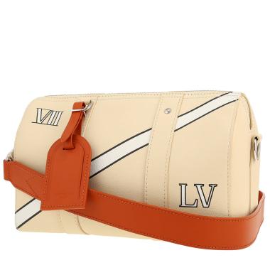 Bolso bandolera Louis Vuitton  City Keepall en cuero beige