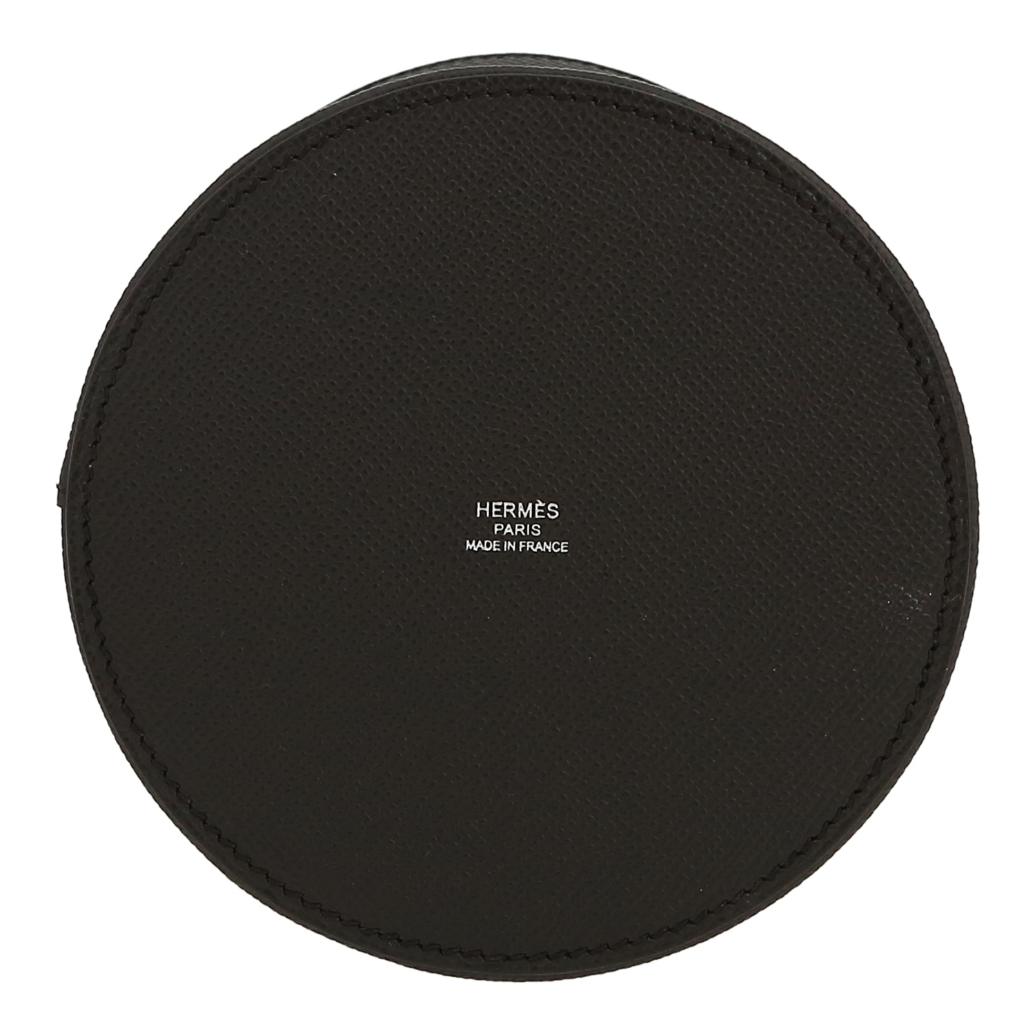 Bolso de mano Hermès  Médor en cuero epsom negro - Detail D1