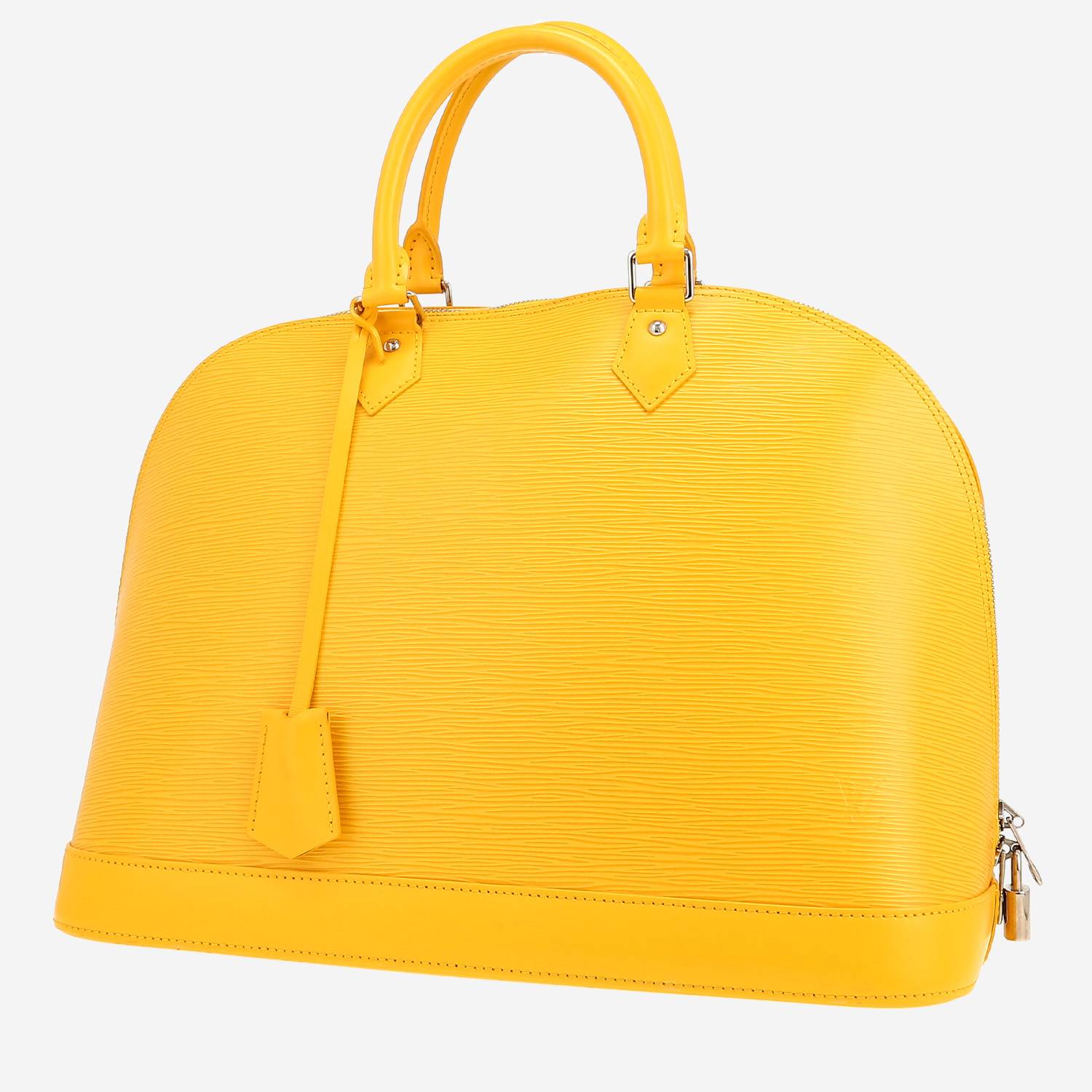 Louis Vuitton  Alma handbag  in yellow epi leather