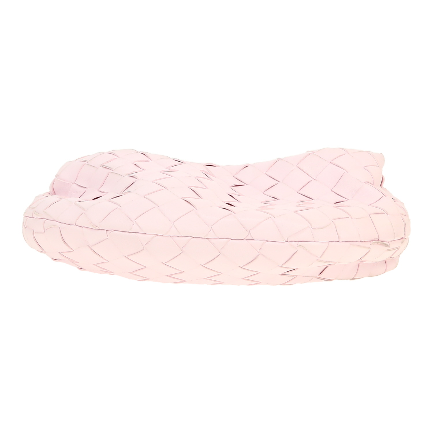 Borsa Bottega Veneta  Jodie mini  in pelle intrecciata rosa polvere - Detail D1