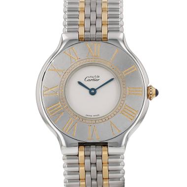 Reloj Cartier Must 21 de acero y oro chapado Ref: Cartier - 123000P  Circa 1990