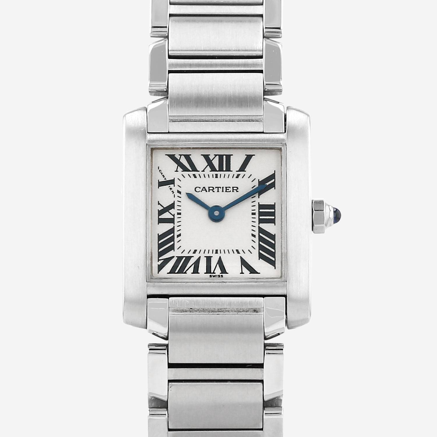 Cartier Tank Française  in stainless steel Ref: Cartier - 2300  Circa 2000