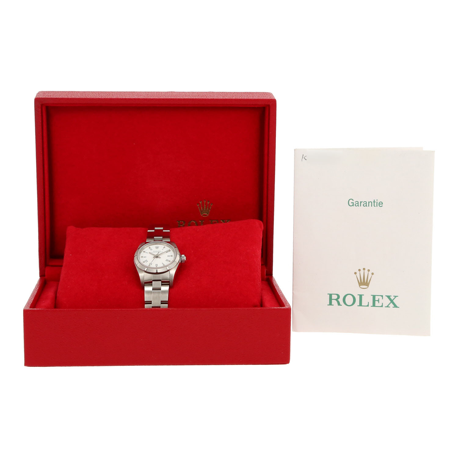 Montre Rolex Lady Oyster Perpetual en acier Ref: Rolex - 76030  Vers 2001 - Detail D2
