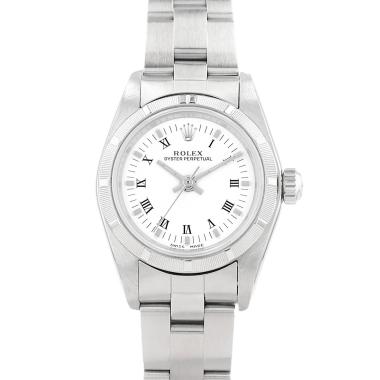 Montre Rolex Lady Oyster Perpetual en acier Ref: Rolex - 76030  Vers 2001