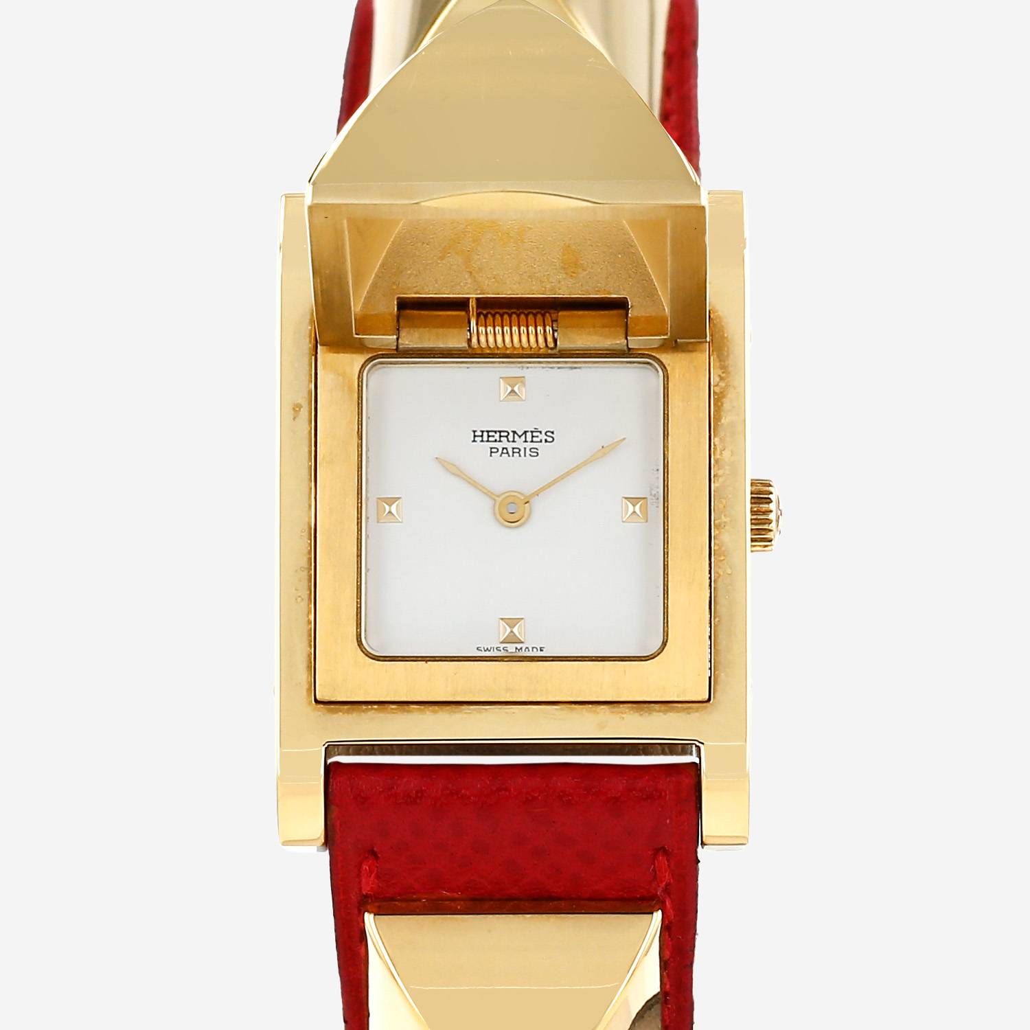 Hermès Médor  in gold plated Circa 1990