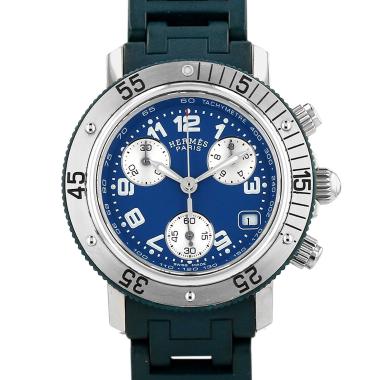 Orologio Hermès Clipper Chrono in acciaio Ref: Hermès - CL2.317  Circa 2000