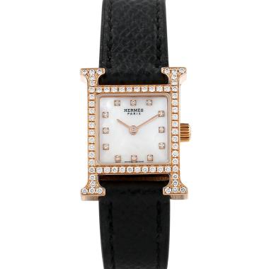 Montre Hermès Heure H mini Ref : HH1.171 en or rose Vers 2020