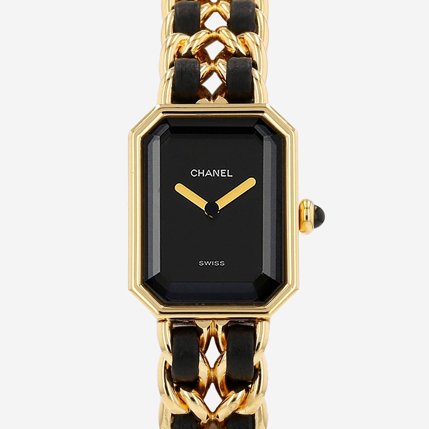 Orologio Chanel Première taglia XL  in oro placcato Circa 1990