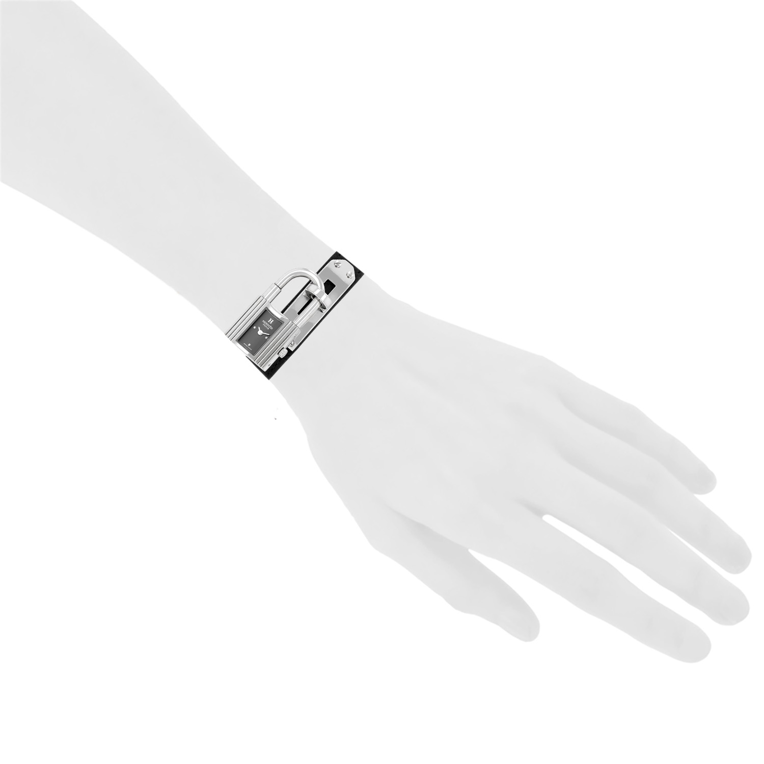 Hermès Montre Kelly  in stainless steel Ref: Hermes - KE1.210  Circa 2000 - Detail D1