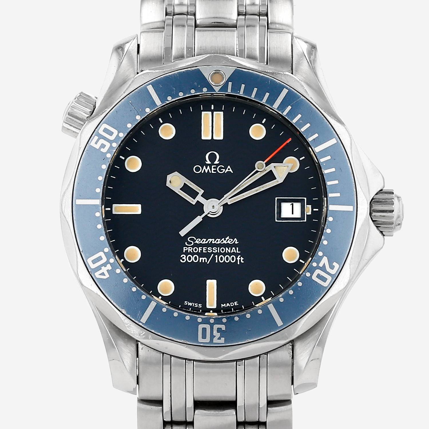 Omega Seamaster 300 M  in stainless steel Ref: Omega - 196 1502  Circa 2000