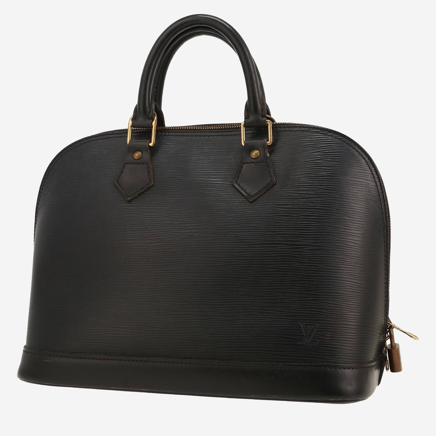 Louis Vuitton  Alma handbag  in black epi leather