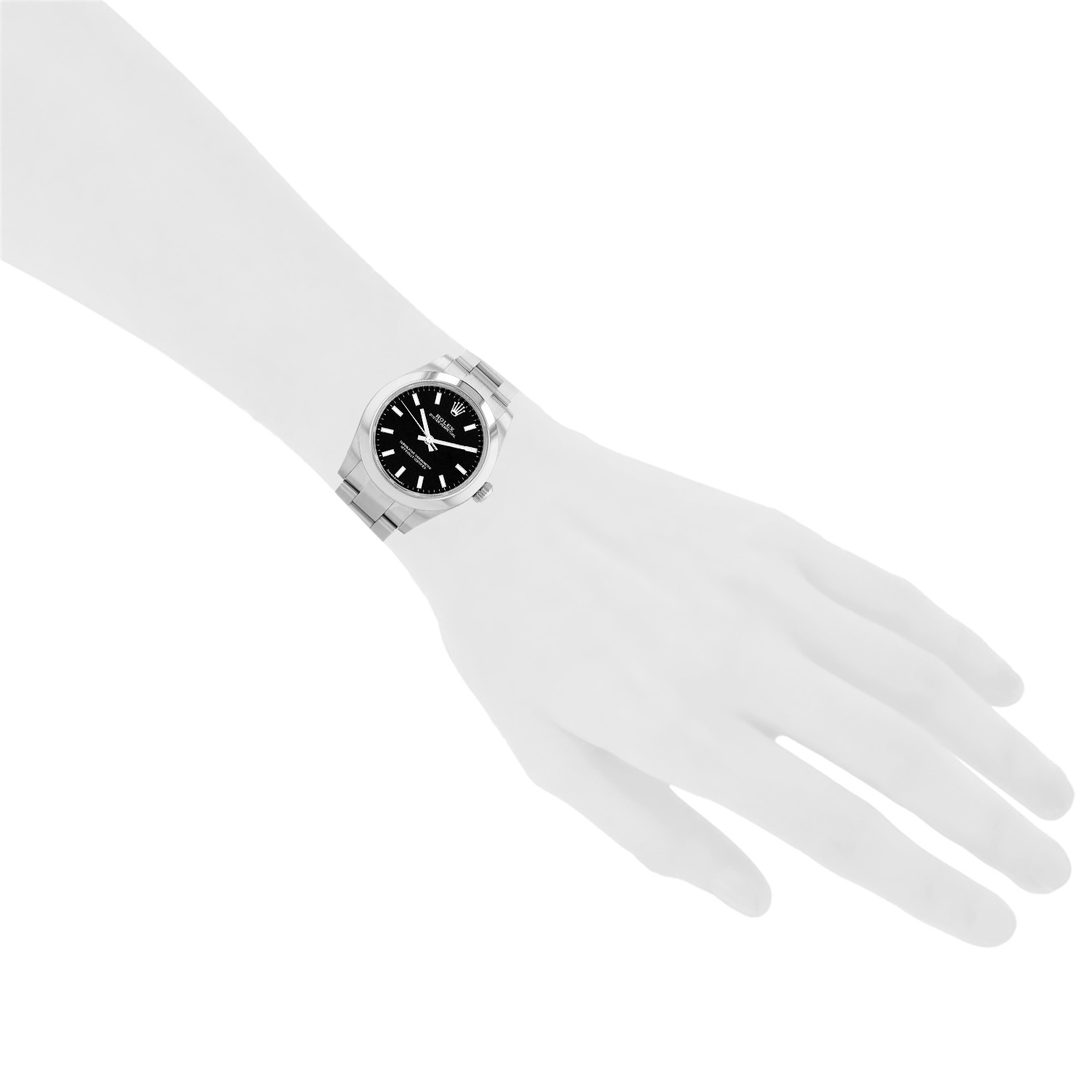 Rolex Oyster Perpetual  in stainless steel Ref: Rolex - 177200  Circa 2018 - Detail D1