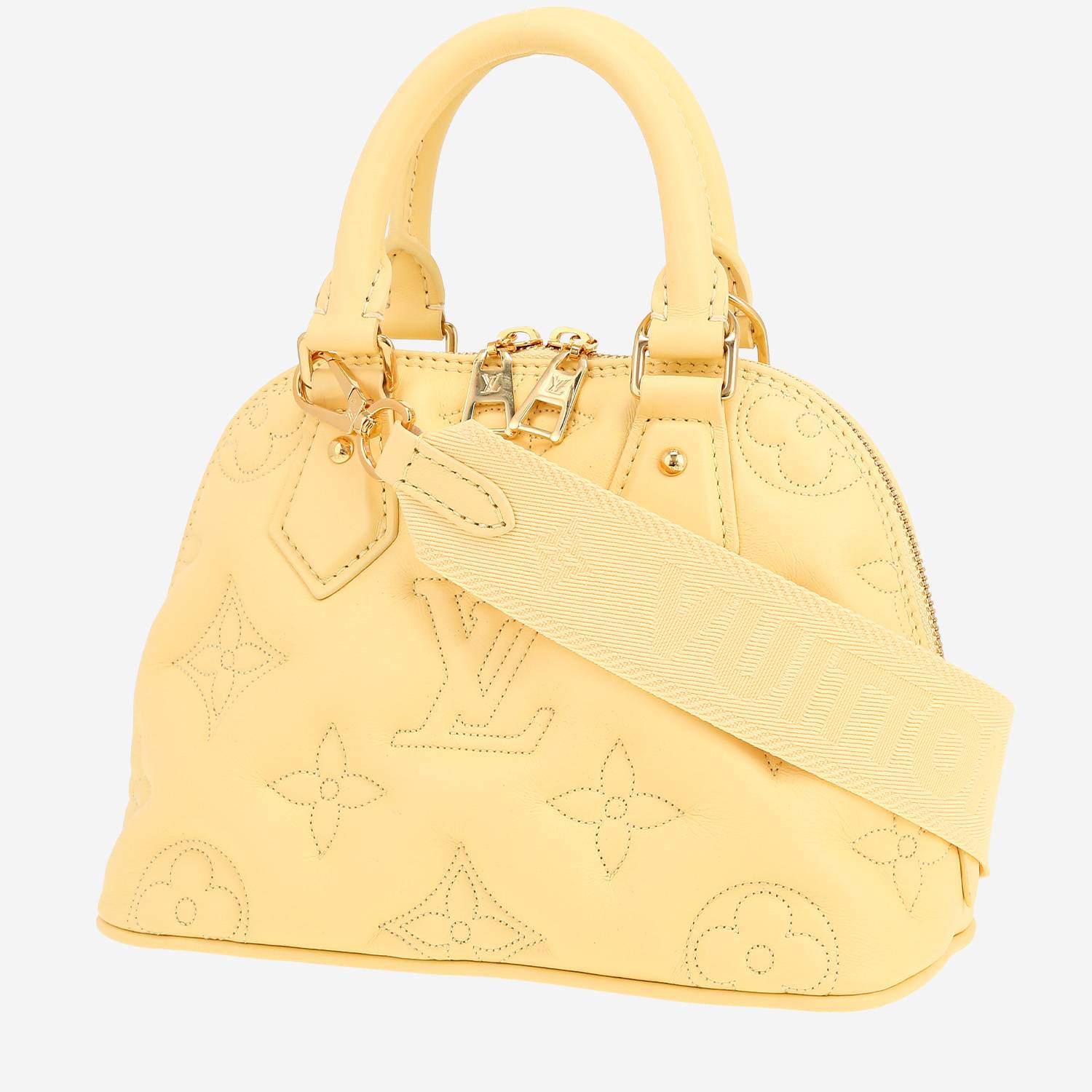 Louis Vuitton  Alma BB handbag  in yellow leather