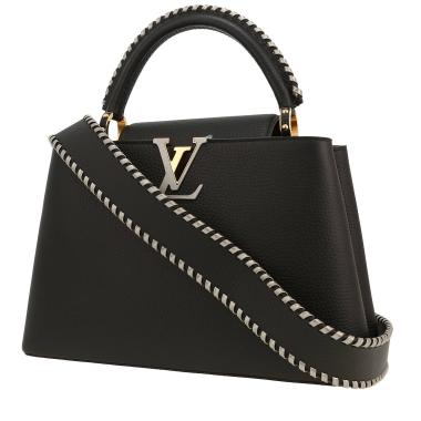 Borsa Louis Vuitton  Capucines in pelle taurillon clemence nera