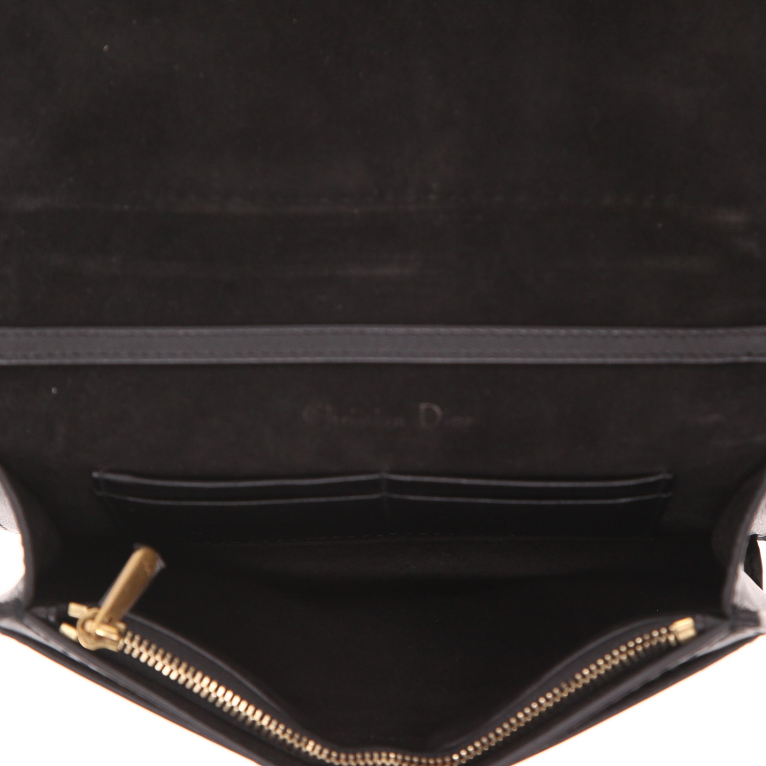 Bolso bandolera Dior   en cuero negro - Detail D3