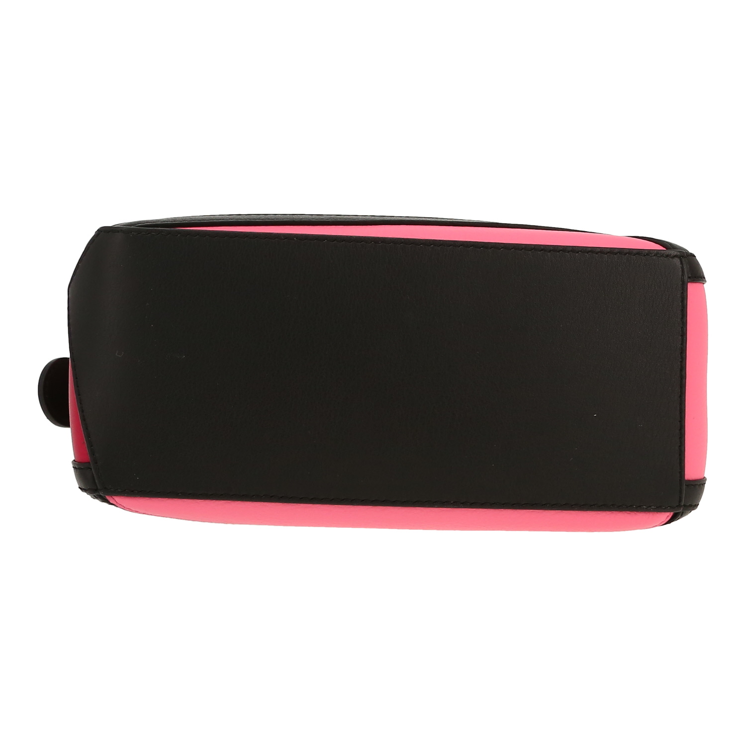 Borsa Loewe  Puzzle  in pelle tricolore nera rosa e fucsia - Detail D1
