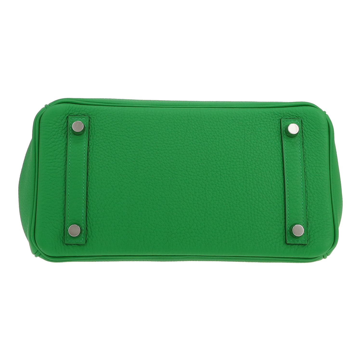 Borsa Hermès  Birkin 25 cm in pelle togo verde Bamboo - Detail D1