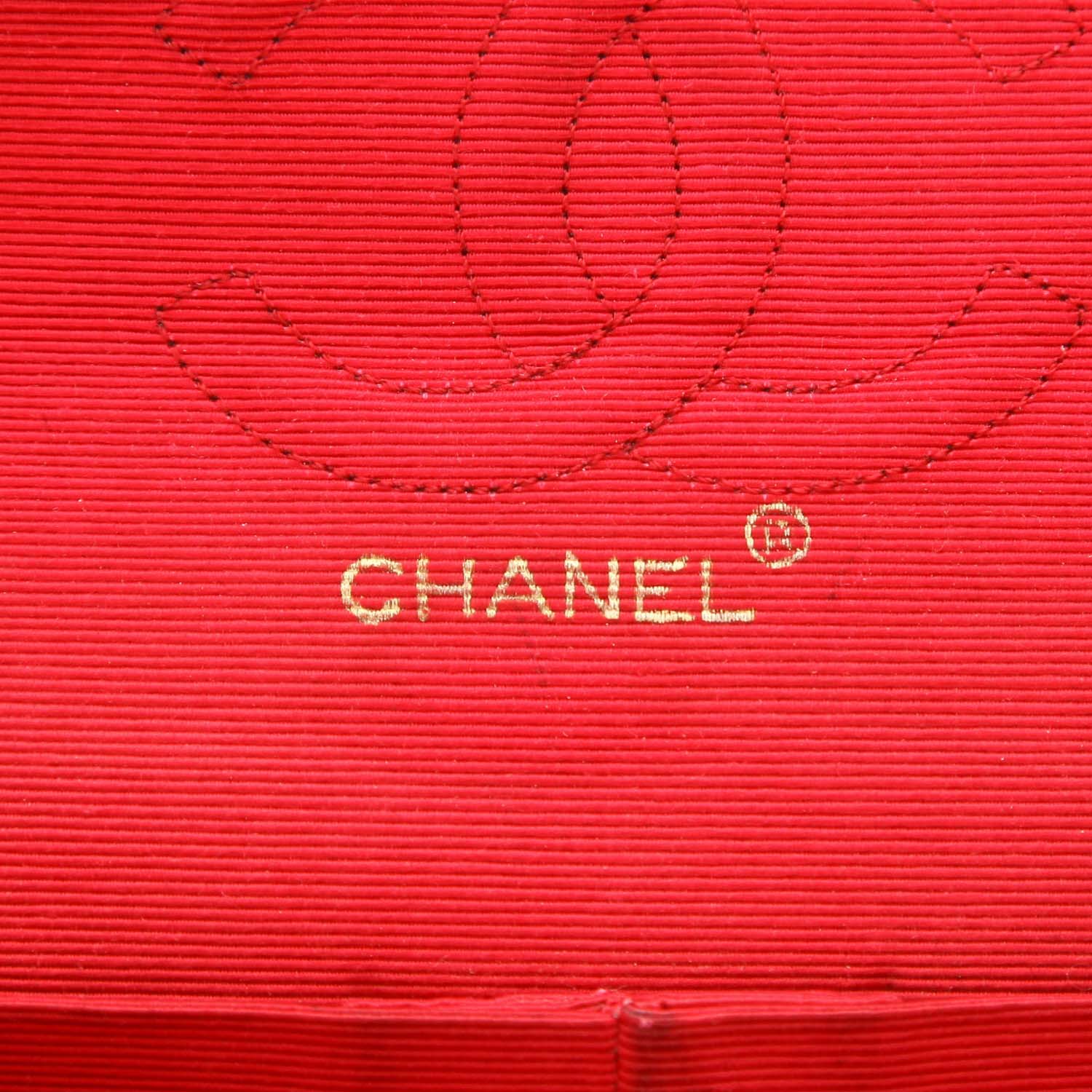Sac à main Chanel  Timeless Vintage en toile jersey noire - Detail D2