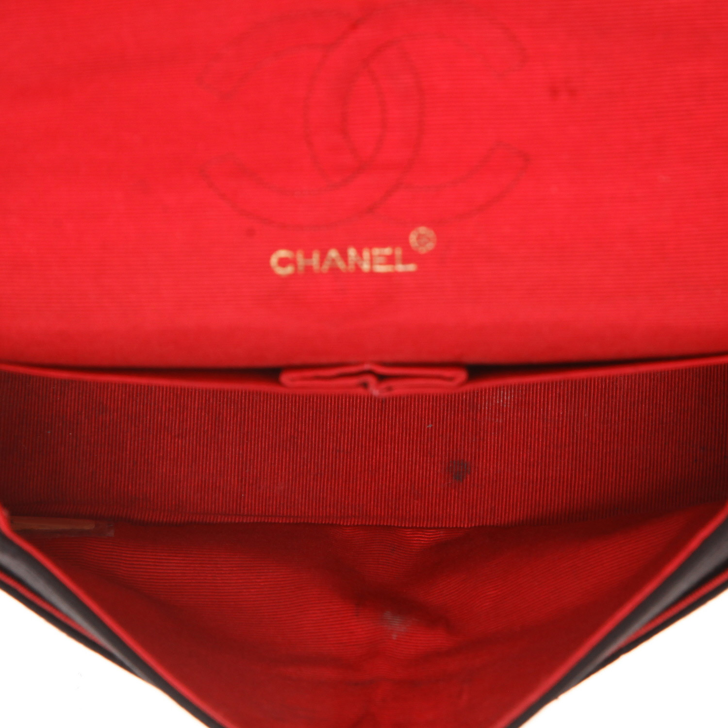 Sac à main Chanel  Timeless Vintage en toile jersey noire - Detail D3