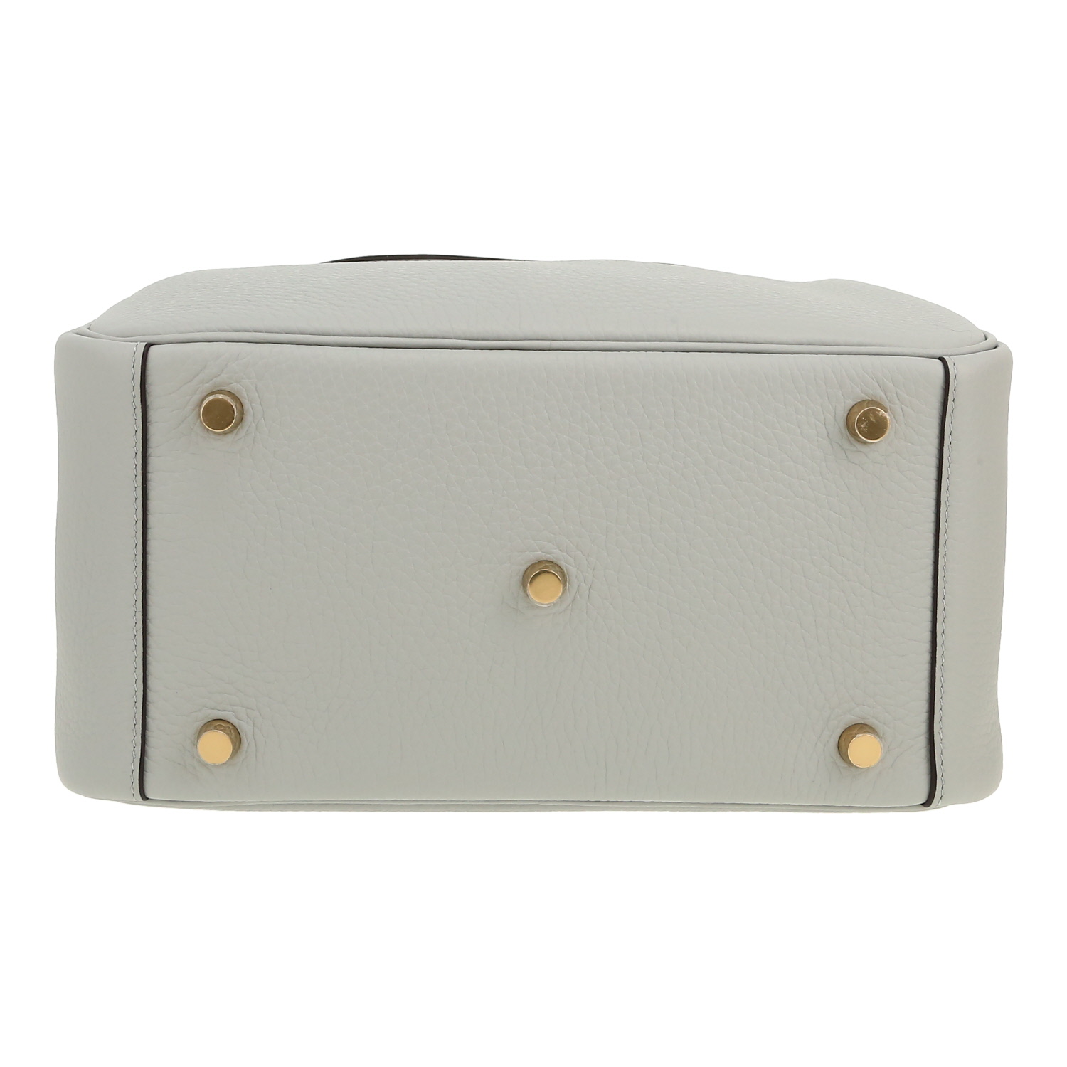 Bolso de mano Hermès  Lindy 26 cm en cuero taurillon clémence Bleu Lin - Detail D1