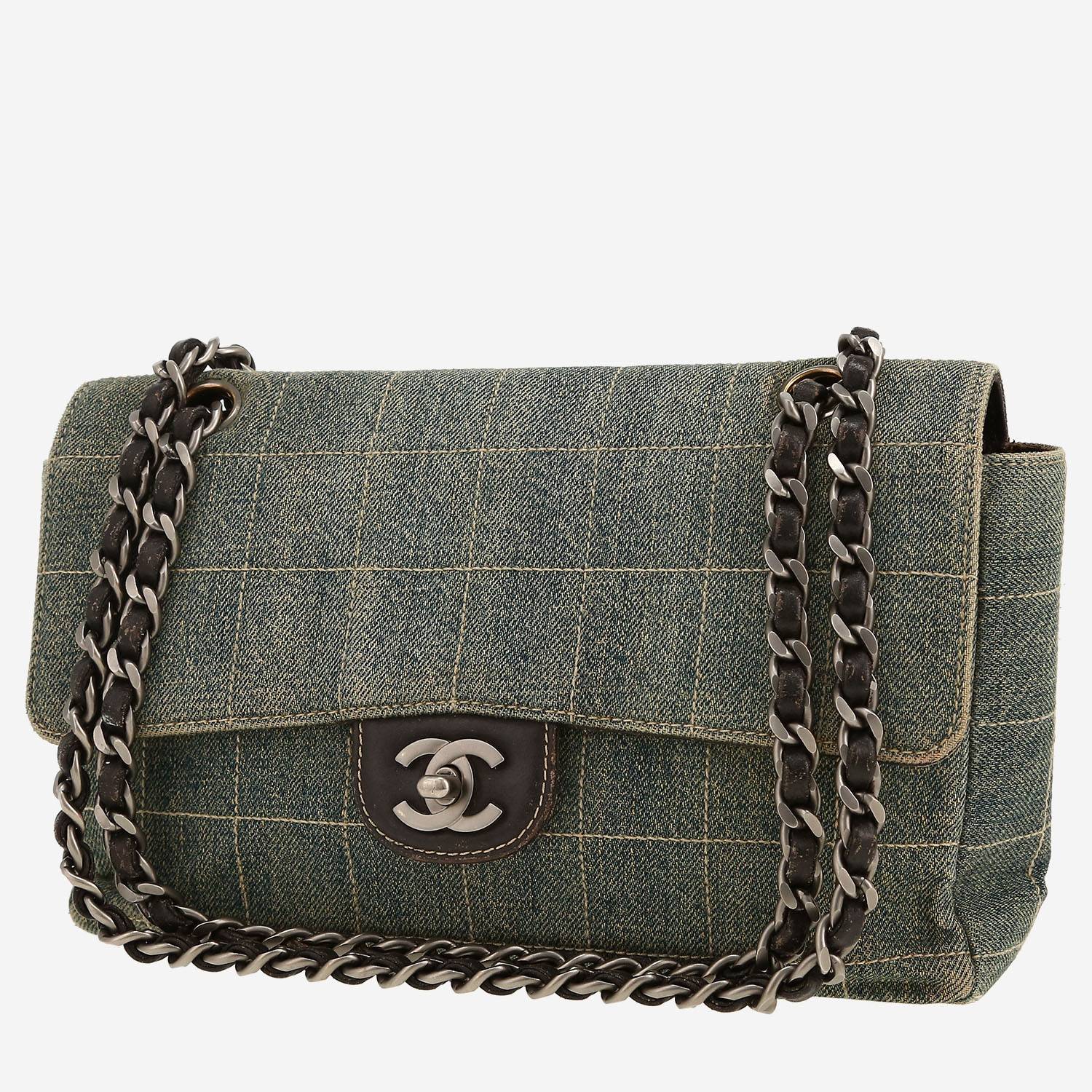 Chanel  Timeless handbag  in blue denim canvas