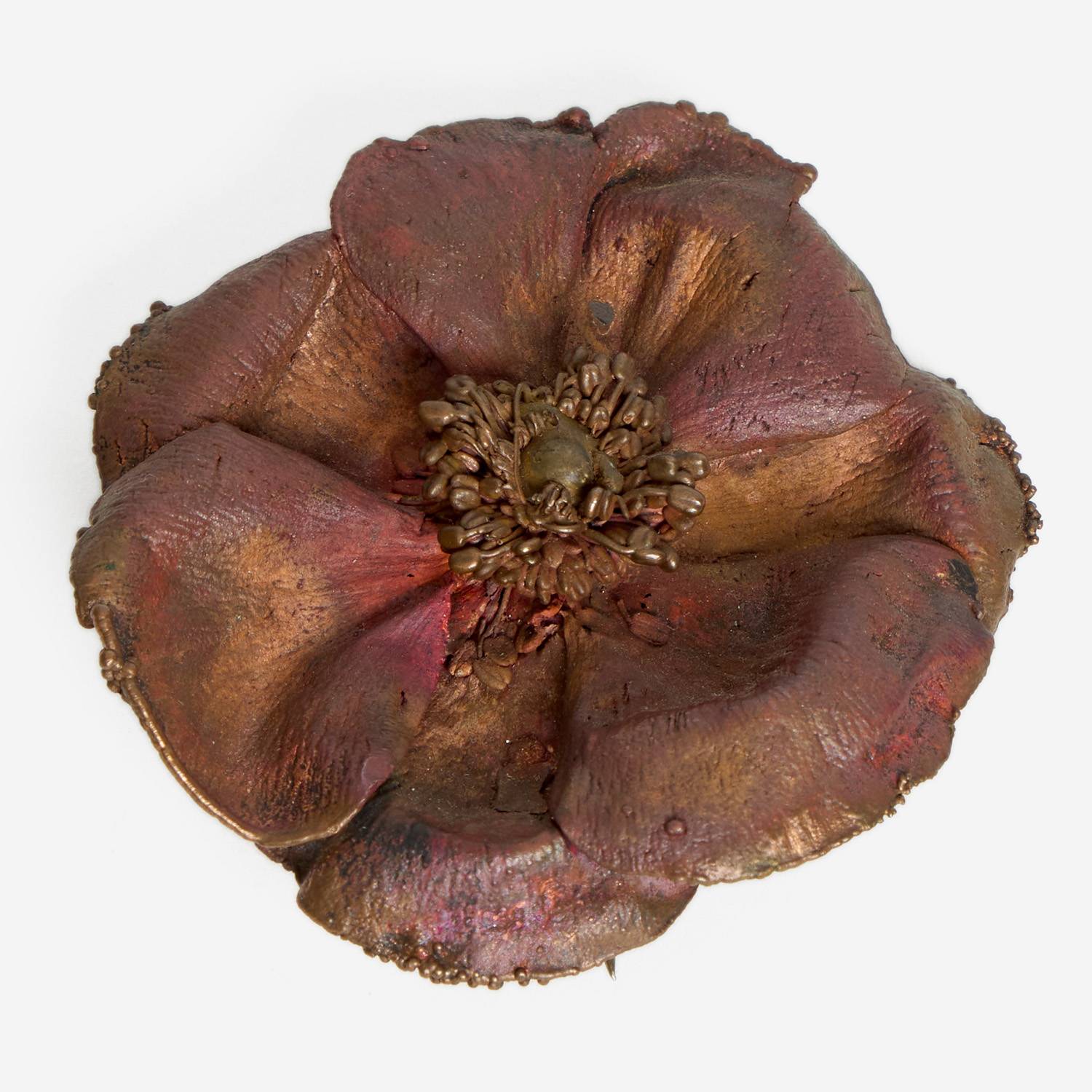 Broche 'Coquelicot' - le modèle créé vers 1980 - Pièce unique