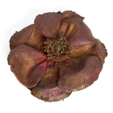 Broche 'Coquelicot' - le modèle créé vers 1980 - Pièce unique Broche 'Coquelicot' - le modèle créé vers 1980 - Pièce unique