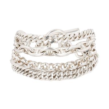 Brazalete Hermès Etcaetera de plata