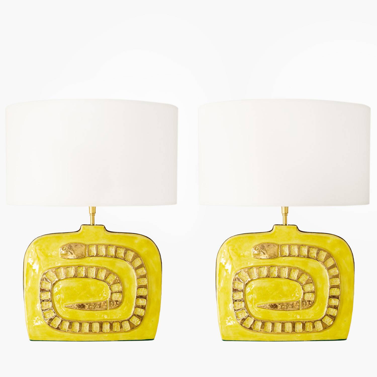 Paire de lampes 'Ouroboros' - le modèle créé vers 1960